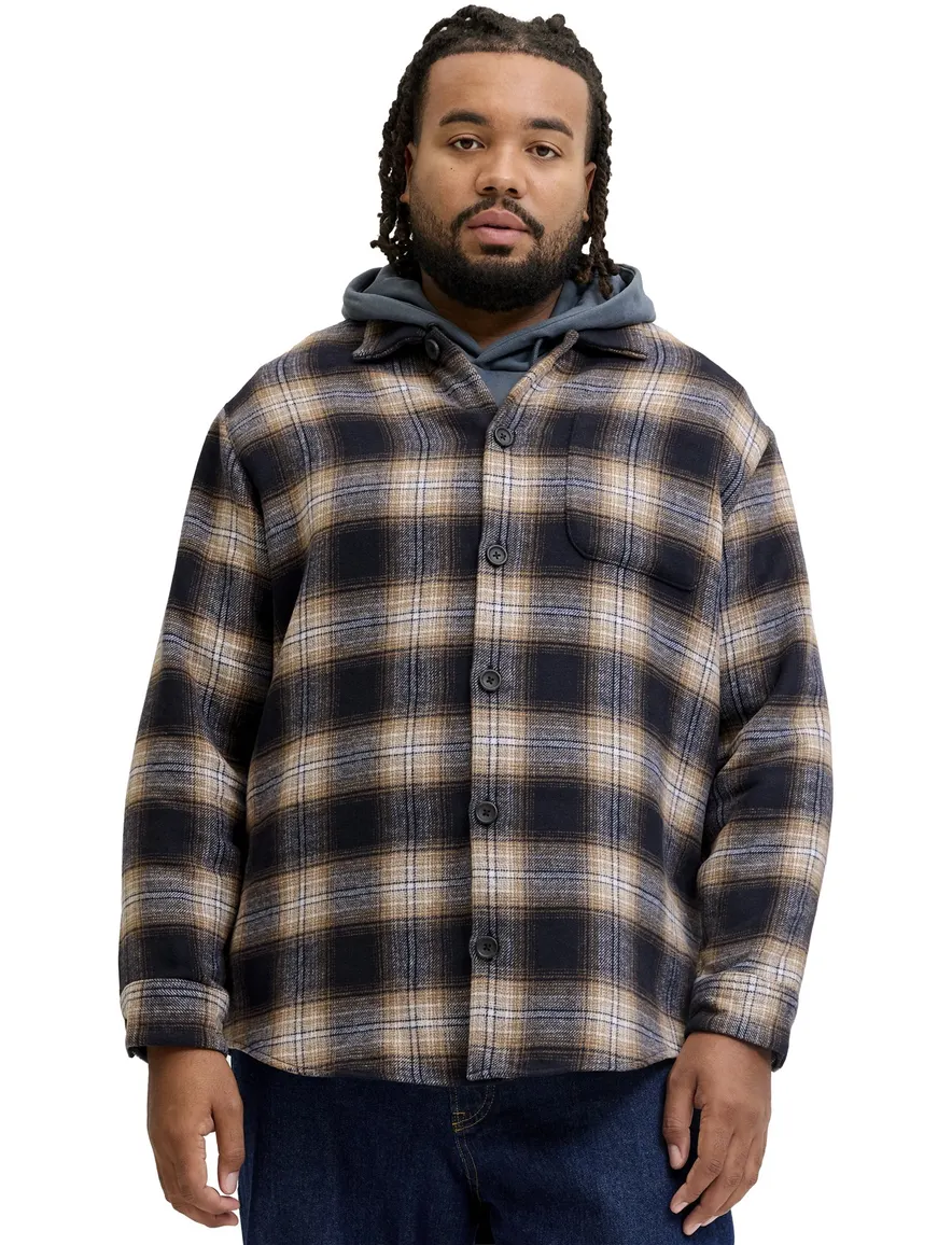 Overshirt Jack & Jones donkerblauw Navy Blazer/CHECK