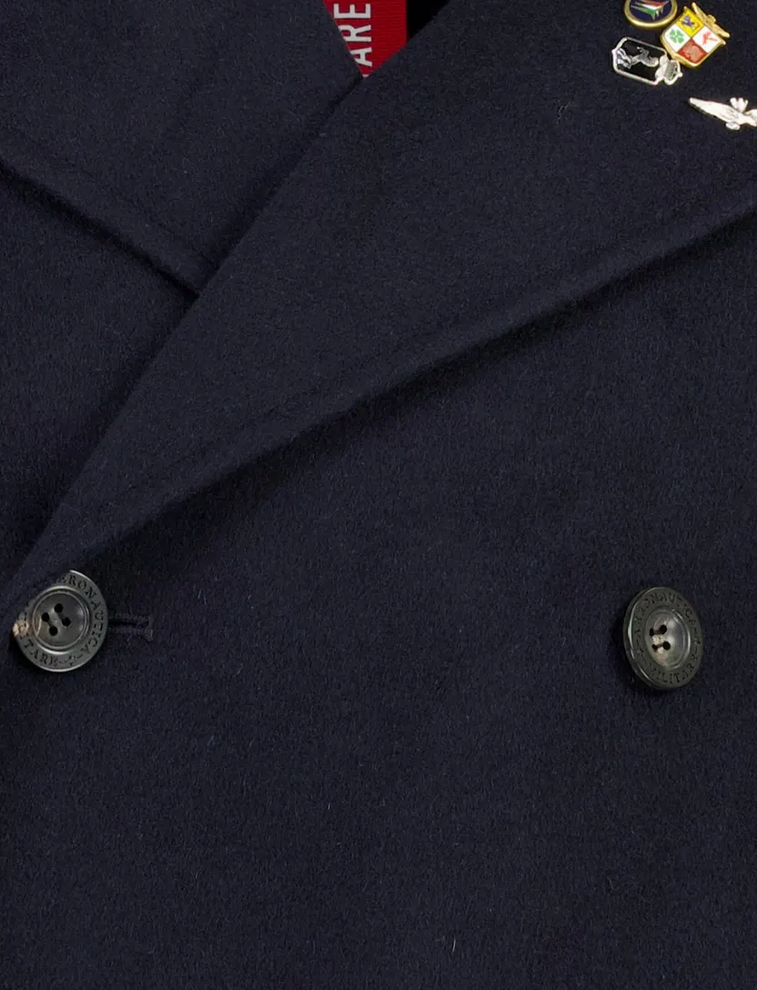 Overjas Aeronautica Militare donkerblauw wol