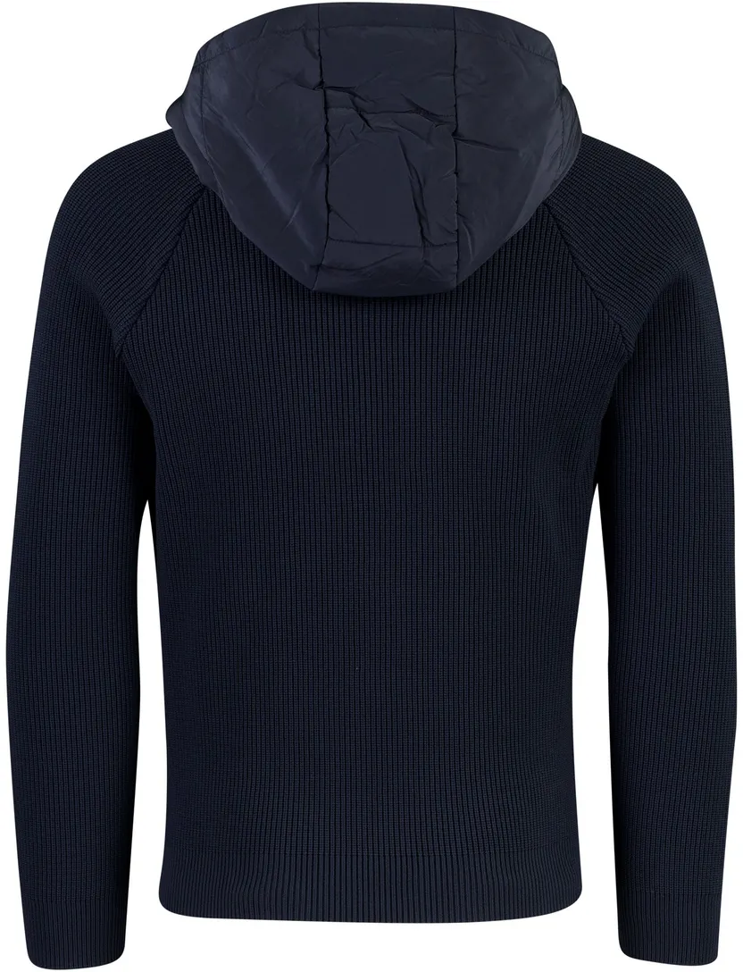 Vest Aeronautica Militare donkerblauw outdoor capuchon