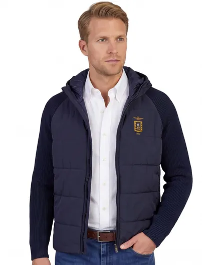 Aeronautica Militare Vest Aeronautica Militare donkerblauw outdoor capuchon