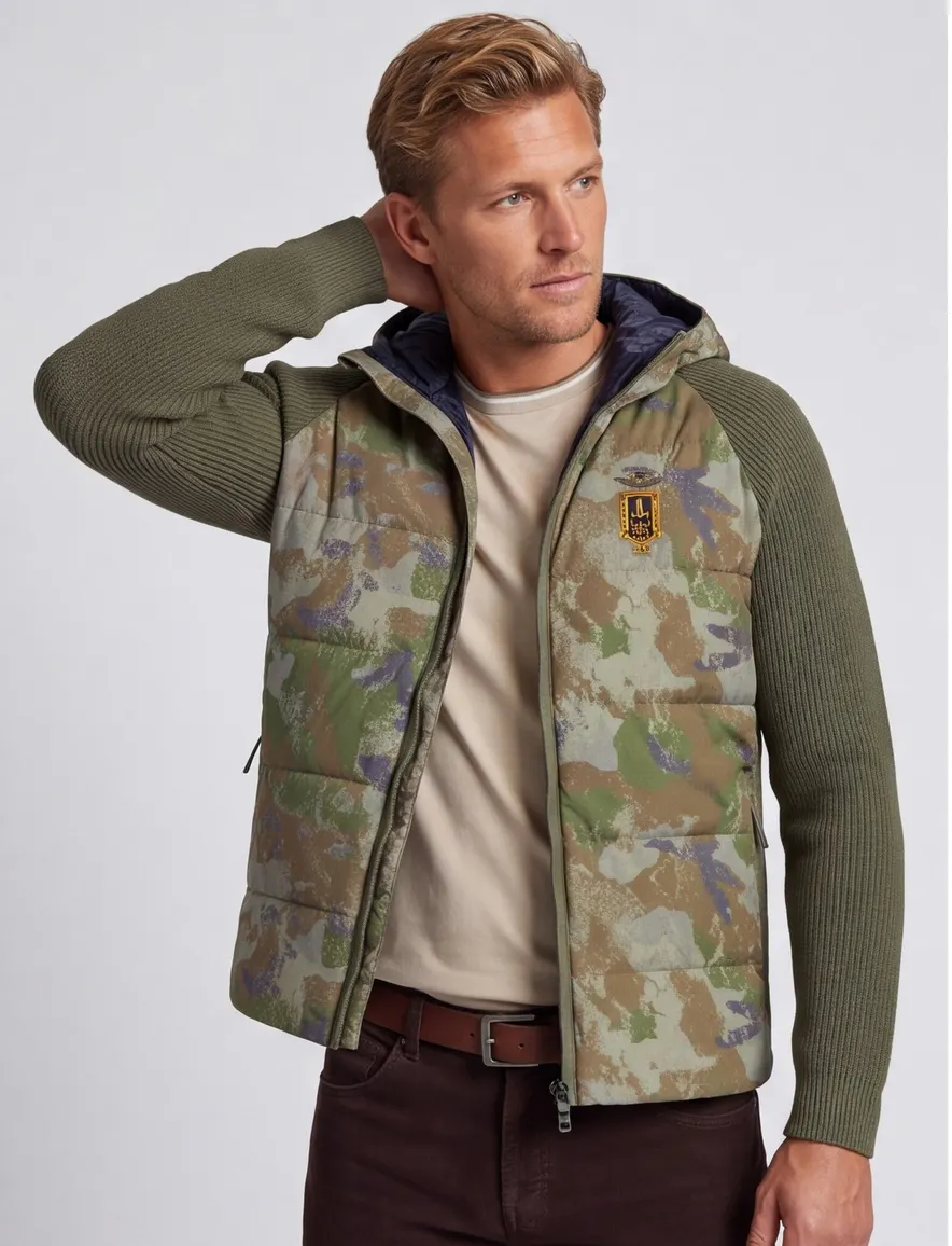 Aeronautica Militare outdoor vest donkergroen
