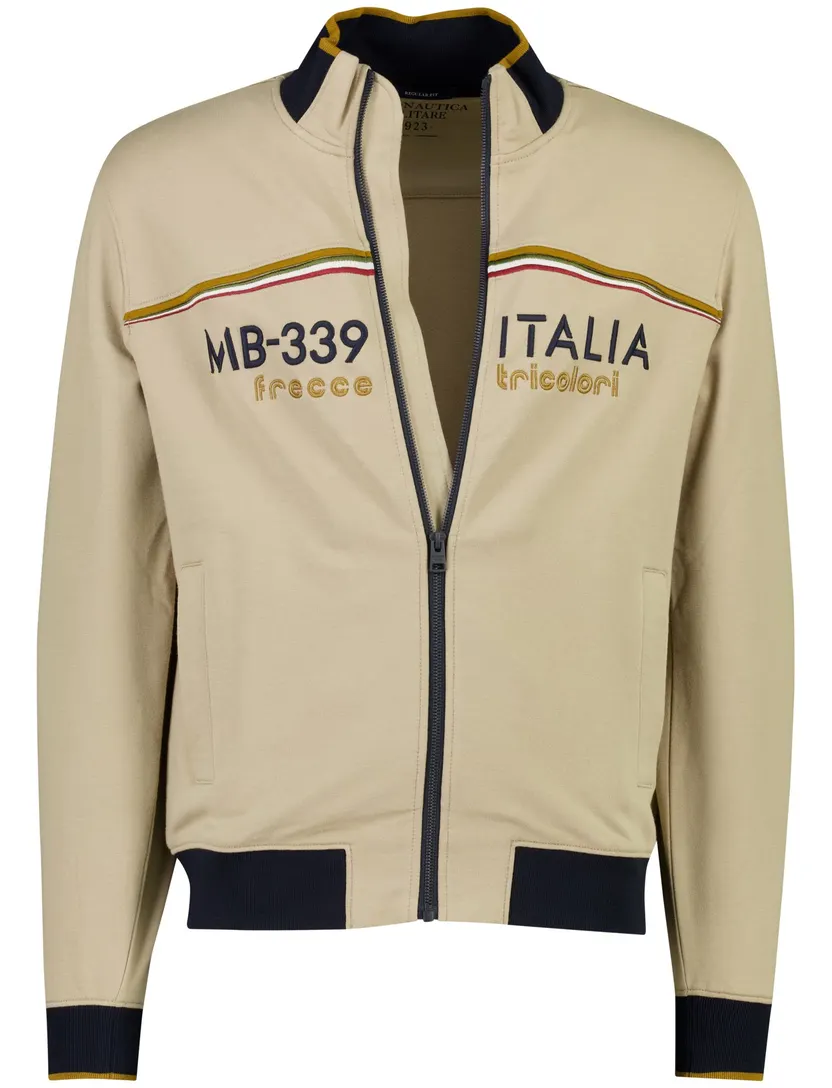Vest Aeronautica Militare camel hoge hals