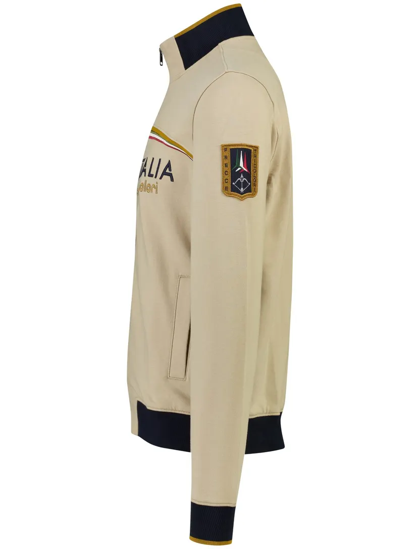 Vest Aeronautica Militare camel hoge hals