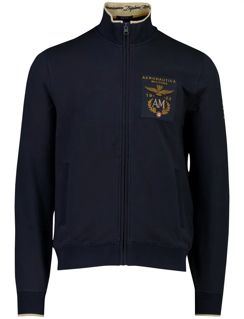 Vest Aeronautica Militare donkerblauw hoge hals