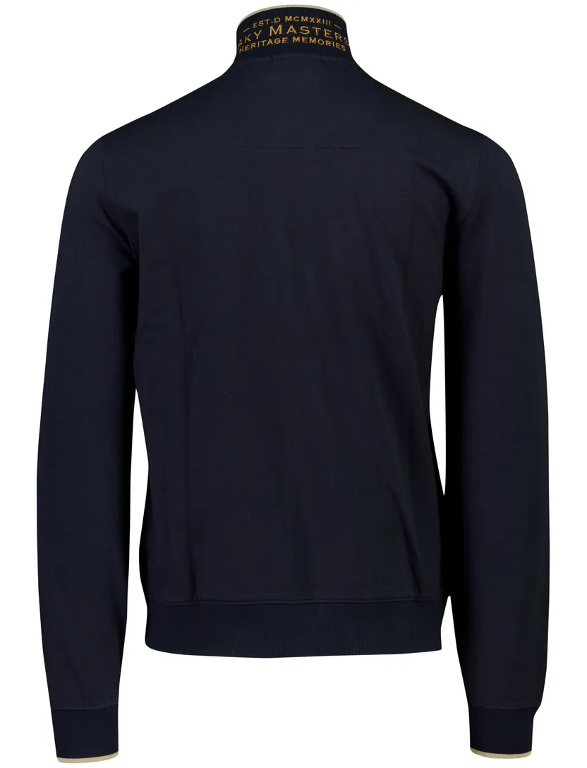Vest Aeronautica Militare donkerblauw hoge hals