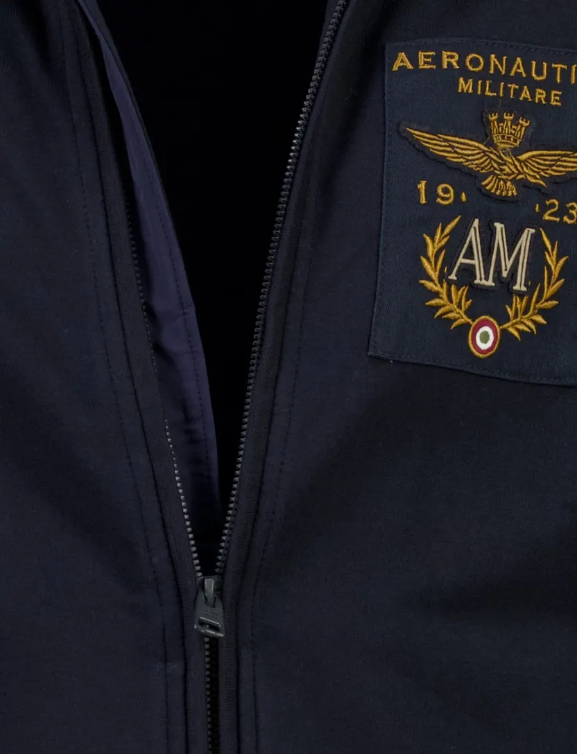 Vest Aeronautica Militare donkerblauw hoge hals