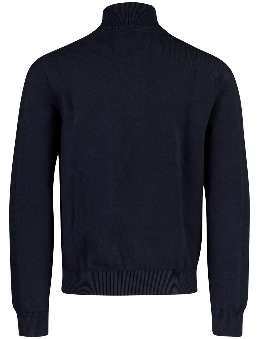 Aeronautica Militare trui half zip donkerblauw