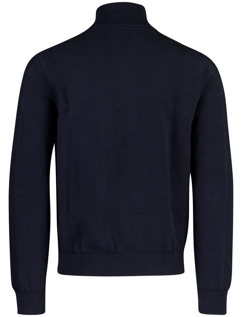 Trui Aeronautica Militare donkerblauw half zip