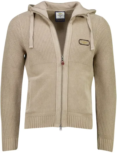Aeronautica Militare Vest Aeronautica Militare bruin capuchon
