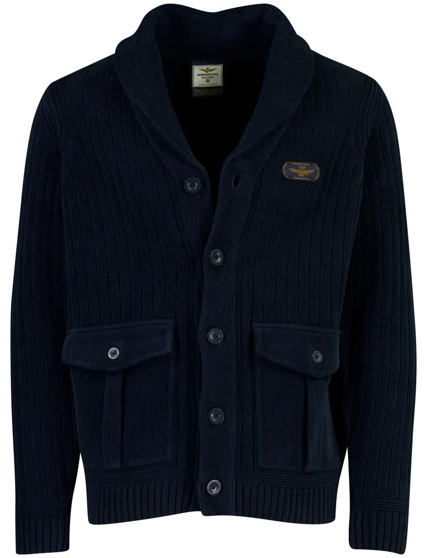 Vest Aeronautica Militare donkerblauw katoen