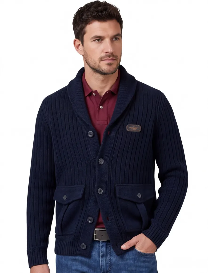 Aeronautica Militare vest donkerblauw effen