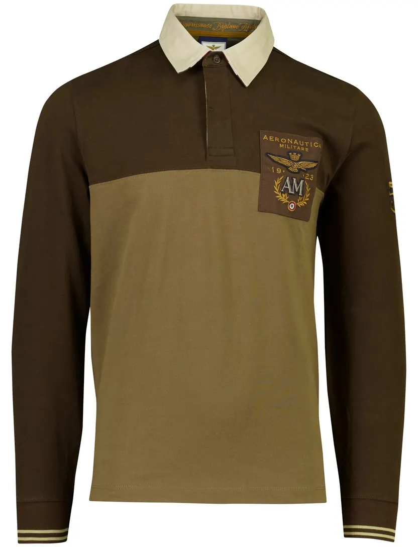 Poloshirt Aeronautica Militare bruin