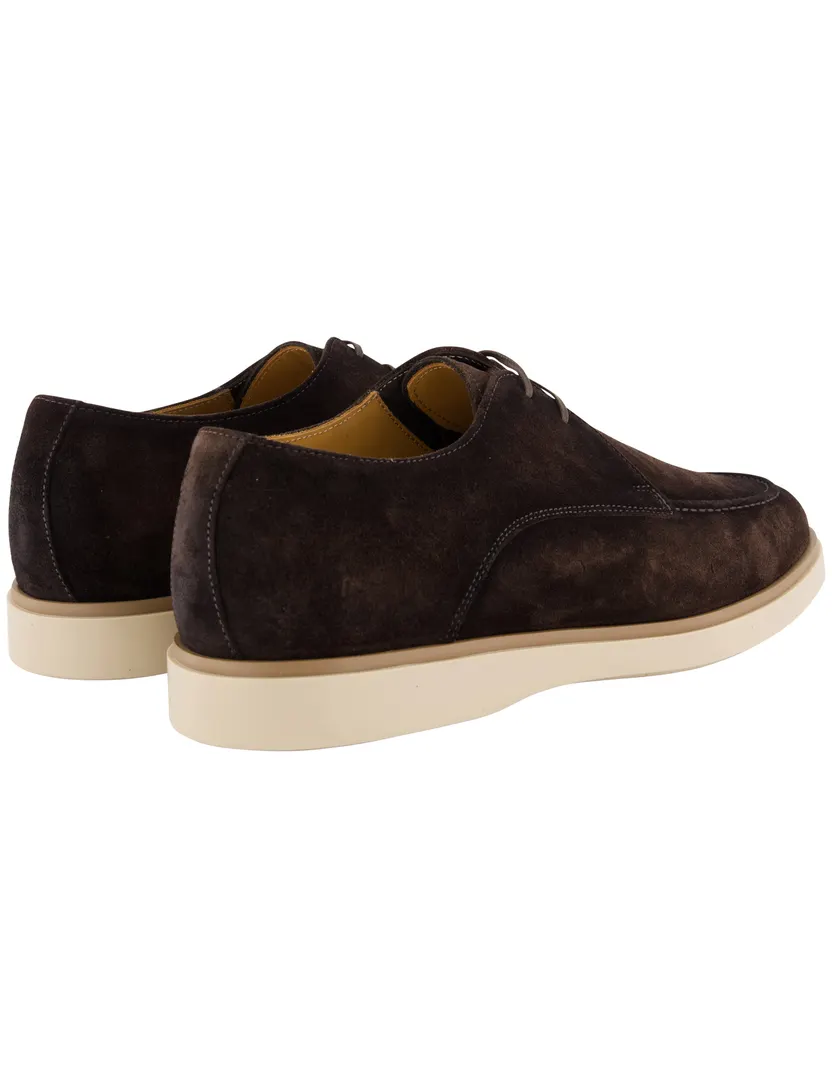 Schoenen Giorgio bruin suede met lichte zool