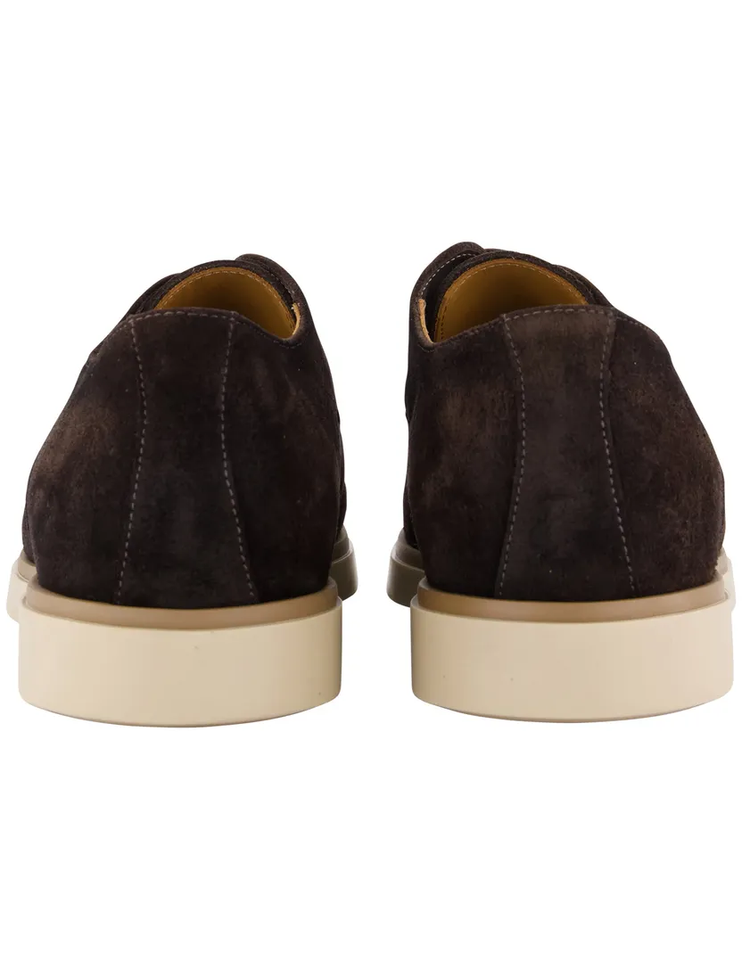 Schoenen Giorgio bruin suede met lichte zool