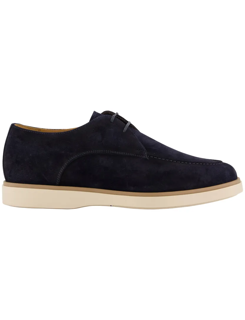 Schoenen Giorgio donkerblauw suede rubberen zool