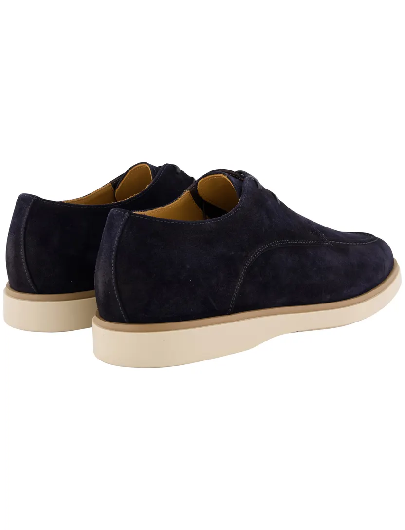 Schoenen Giorgio donkerblauw suede rubberen zool