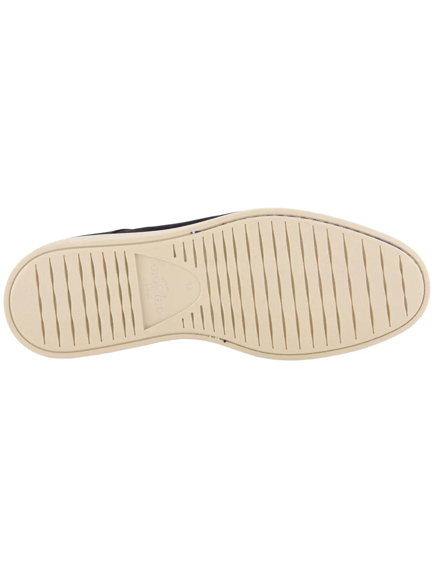 Giorgio veterschoenen donkerblauw suede rubberen zool