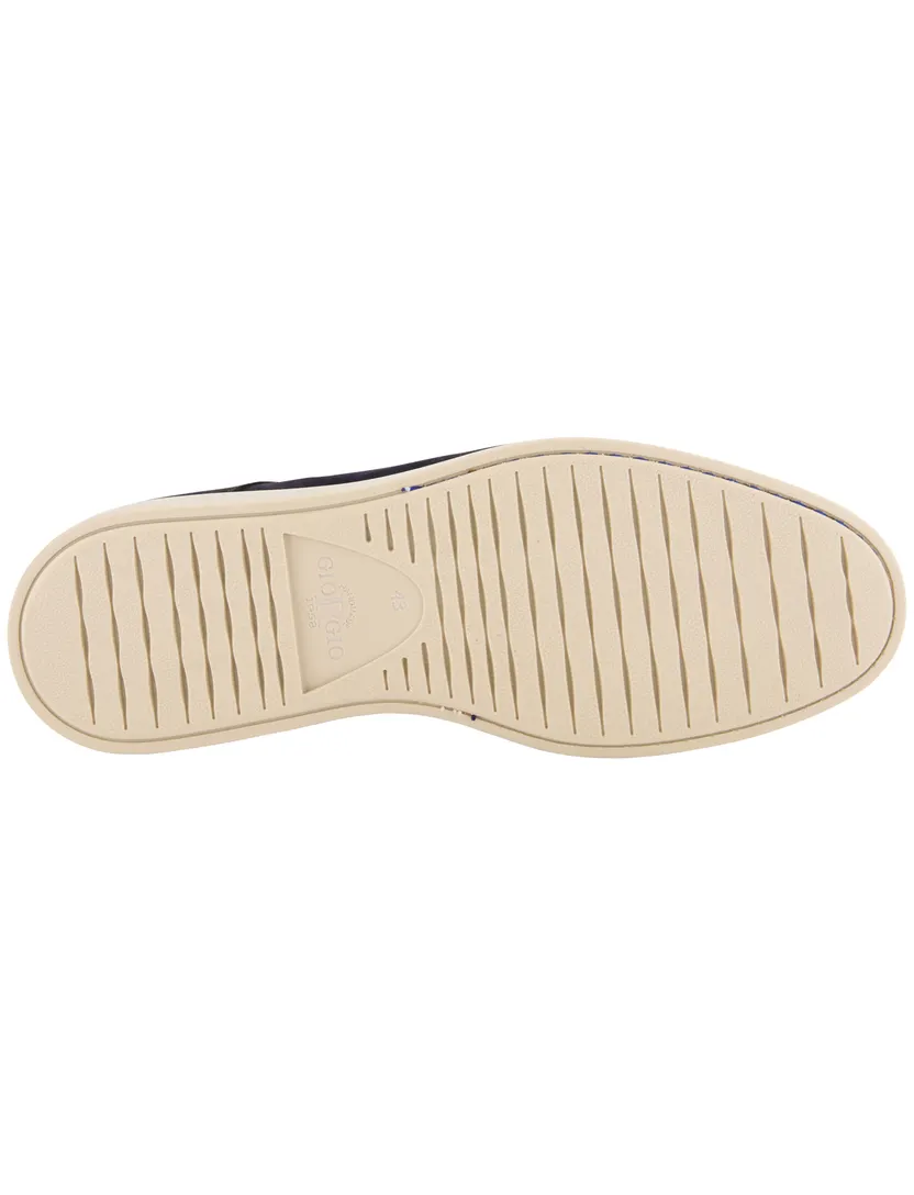 Schoenen Giorgio donkerblauw suede rubberen zool