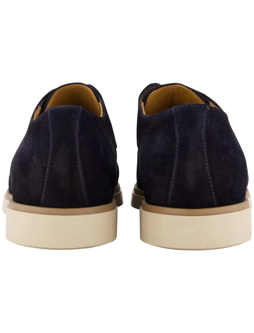 Giorgio veterschoenen donkerblauw suede rubberen zool