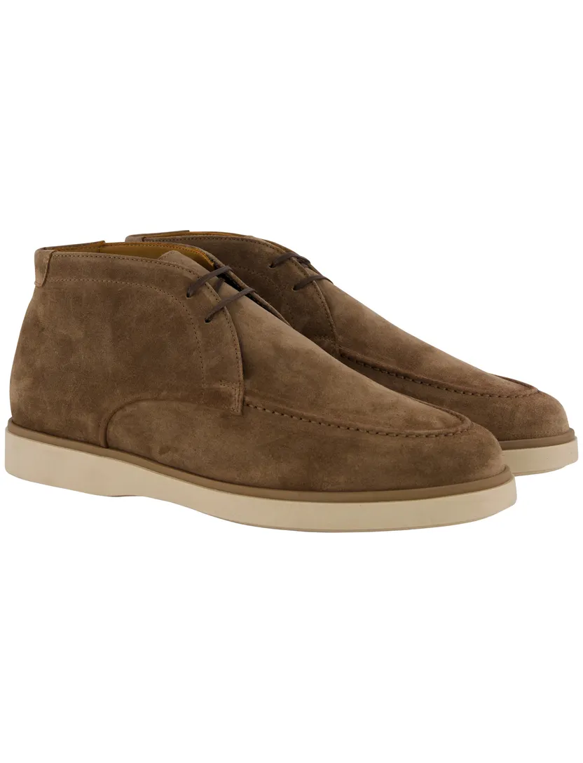 Schoenen Giorgio lichte zool met bruin suède