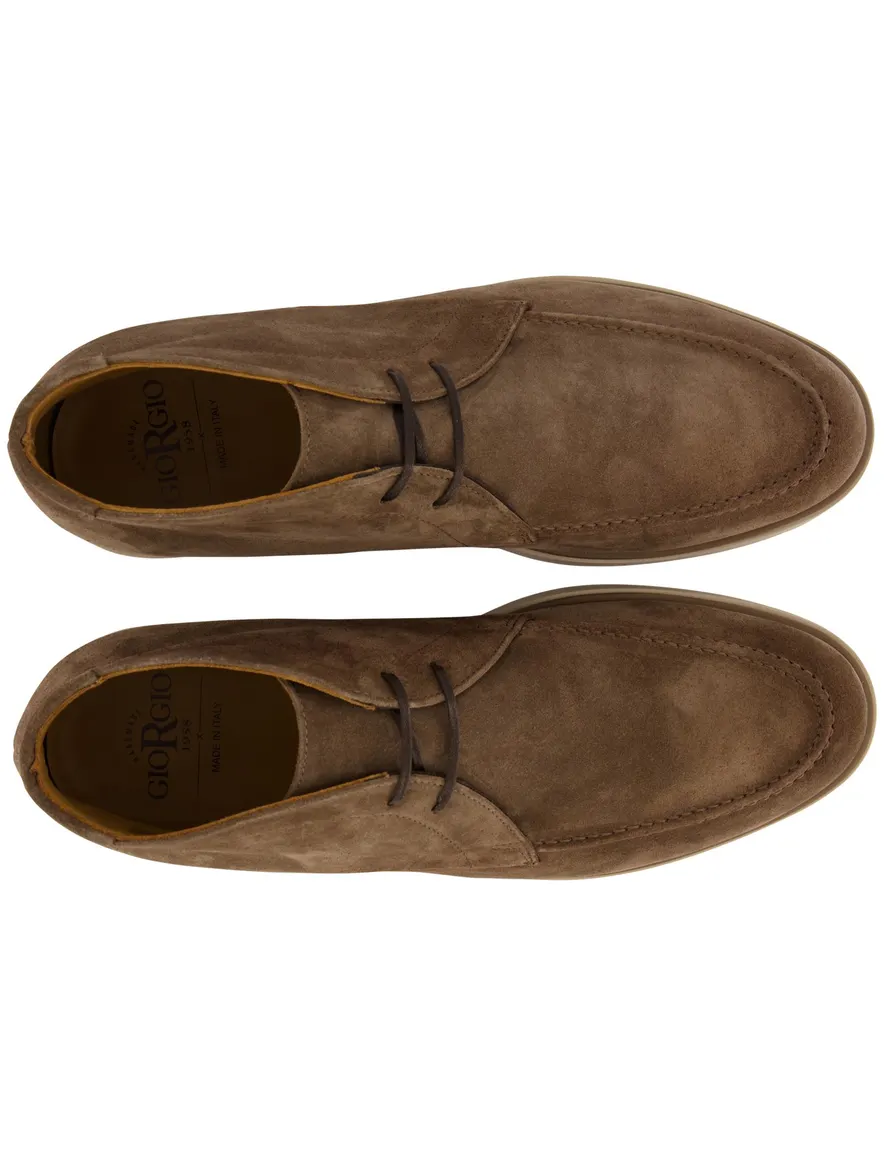 Giorgio schoenen veterschoenen bruin suède
