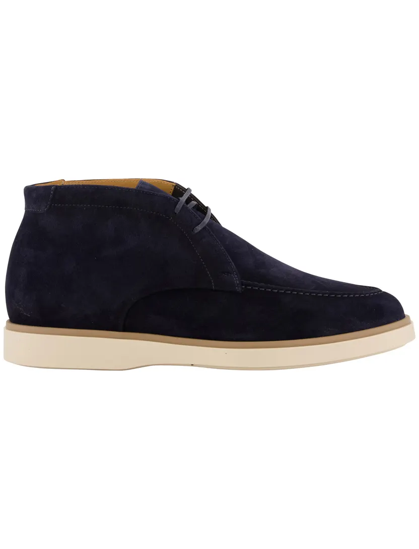 Schoenen Giorgio donkerblauw suède & lichte zool