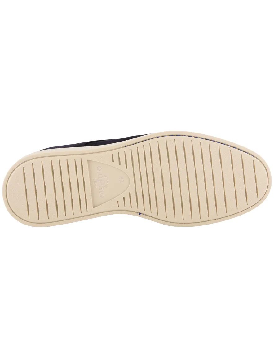 Giorgio veterschoenen donkerblauw suède & lichte zool
