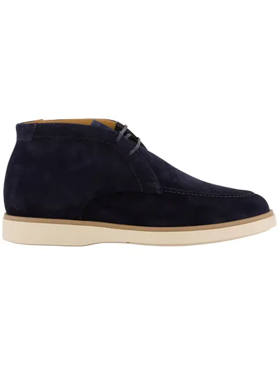 Giorgio Giorgio veterschoenen donkerblauw suède & lichte zool