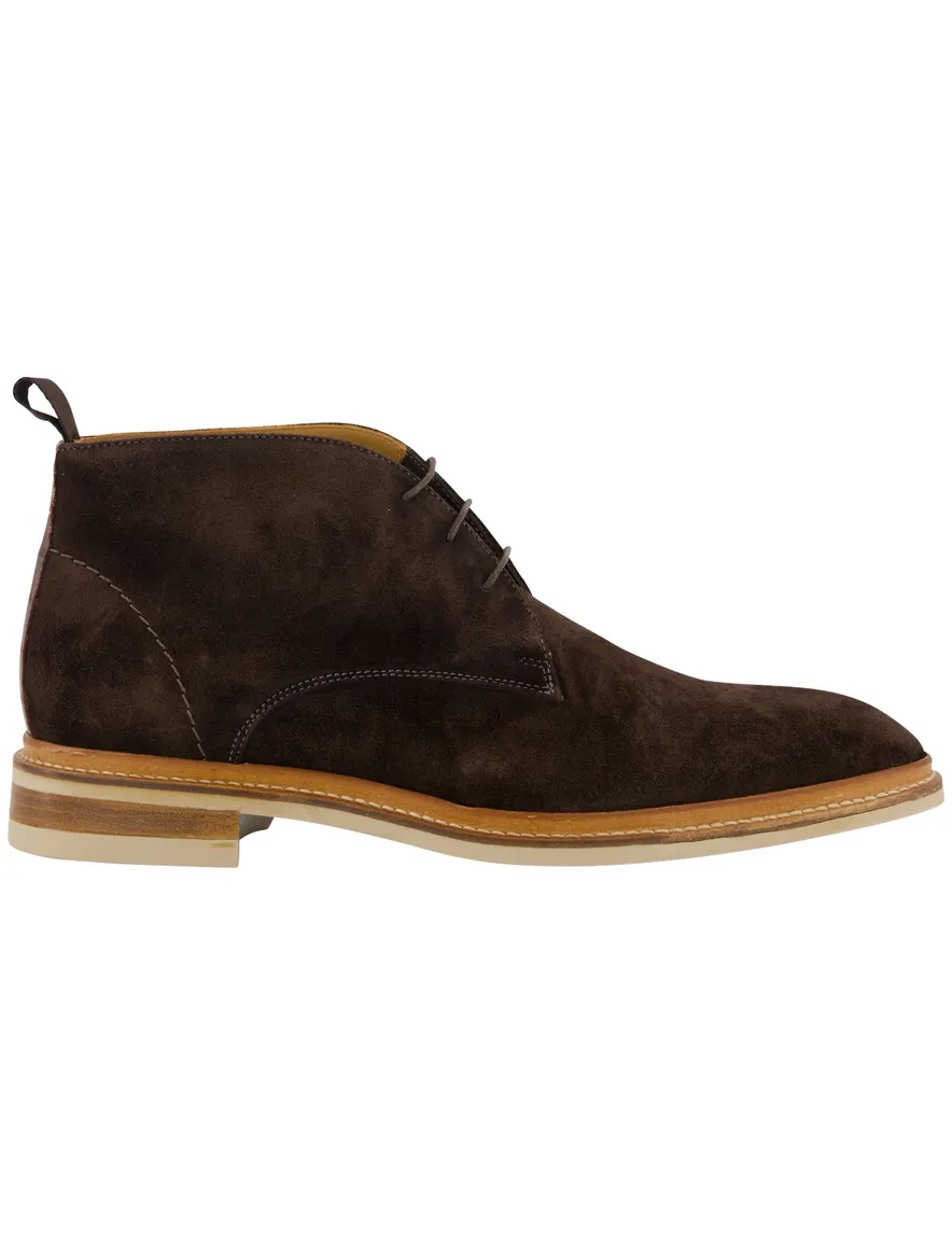 Giorgio veterschoenen bruin suède met luxe zool