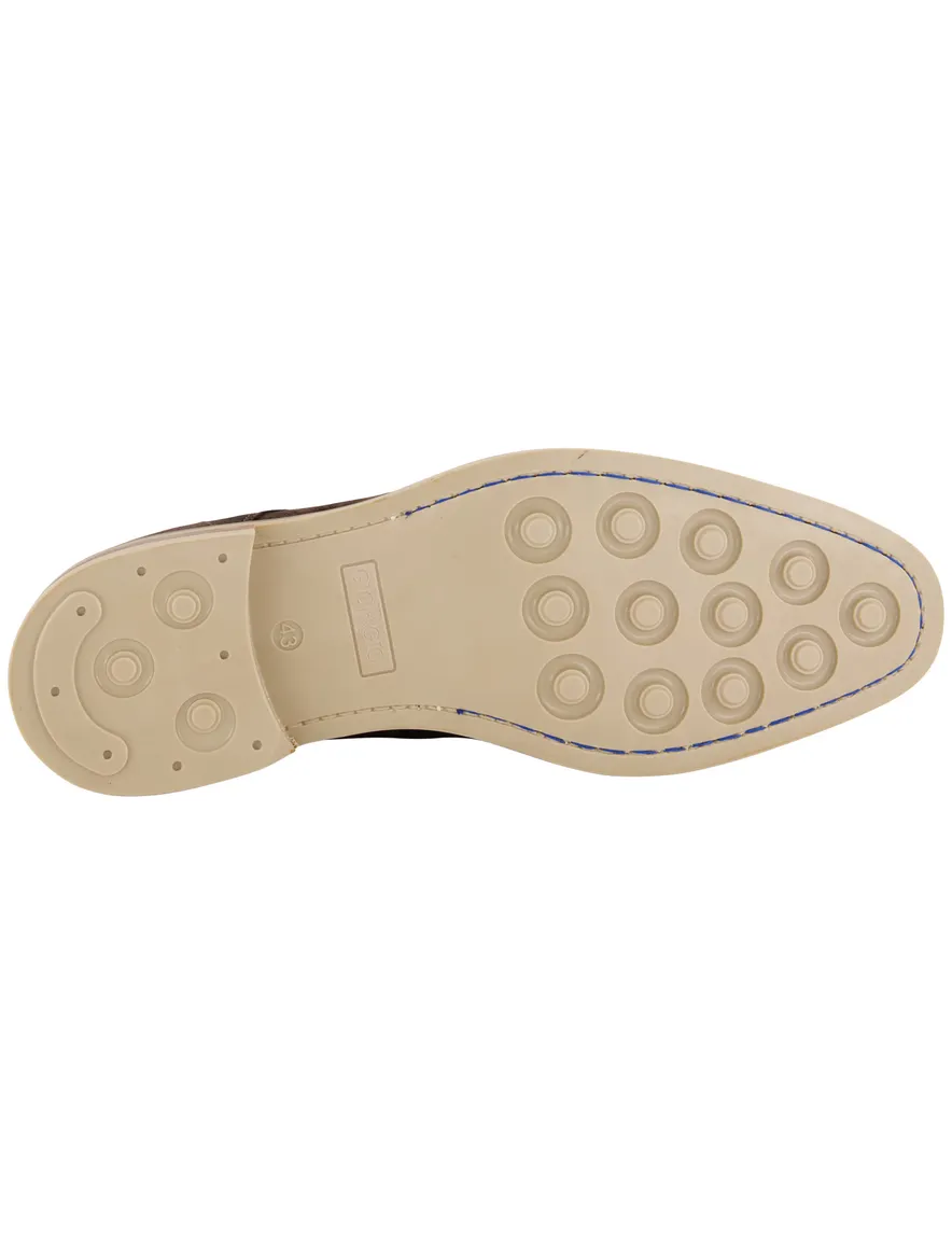 Giorgio veterschoenen bruin suède met luxe zool