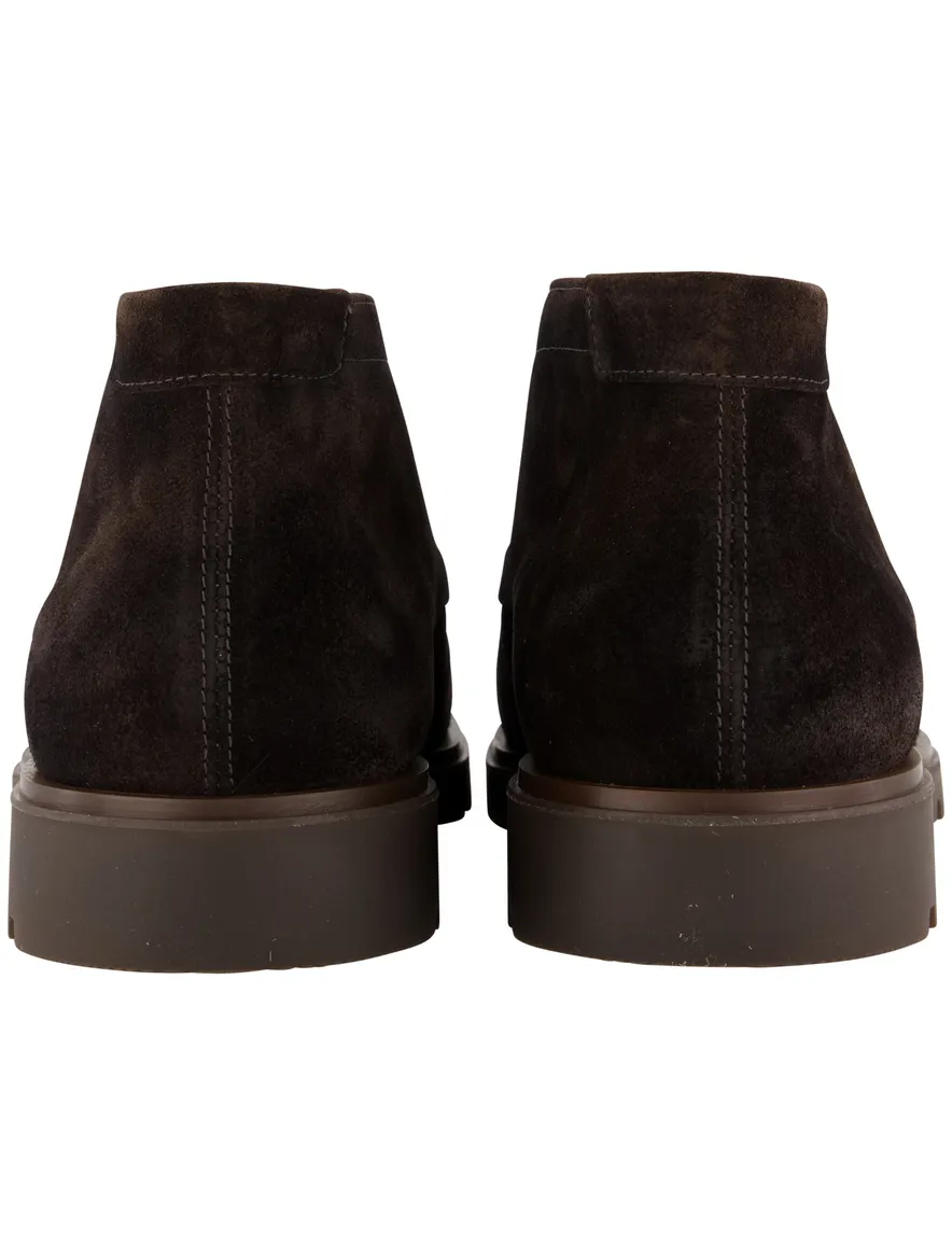 Giorgio veterschoenen donkerbruin met grof geribbelde rubberzool
