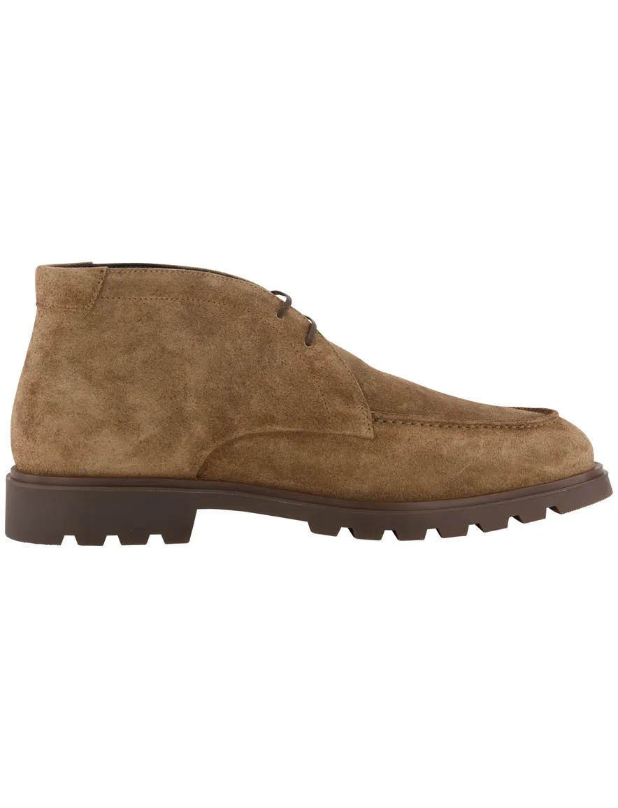 Giorgio veterschoenen bruin grof geribbelde rubberzool