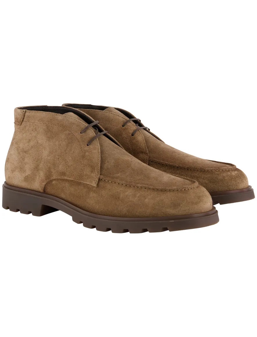 Giorgio veterschoenen bruin grof geribbelde rubberzool