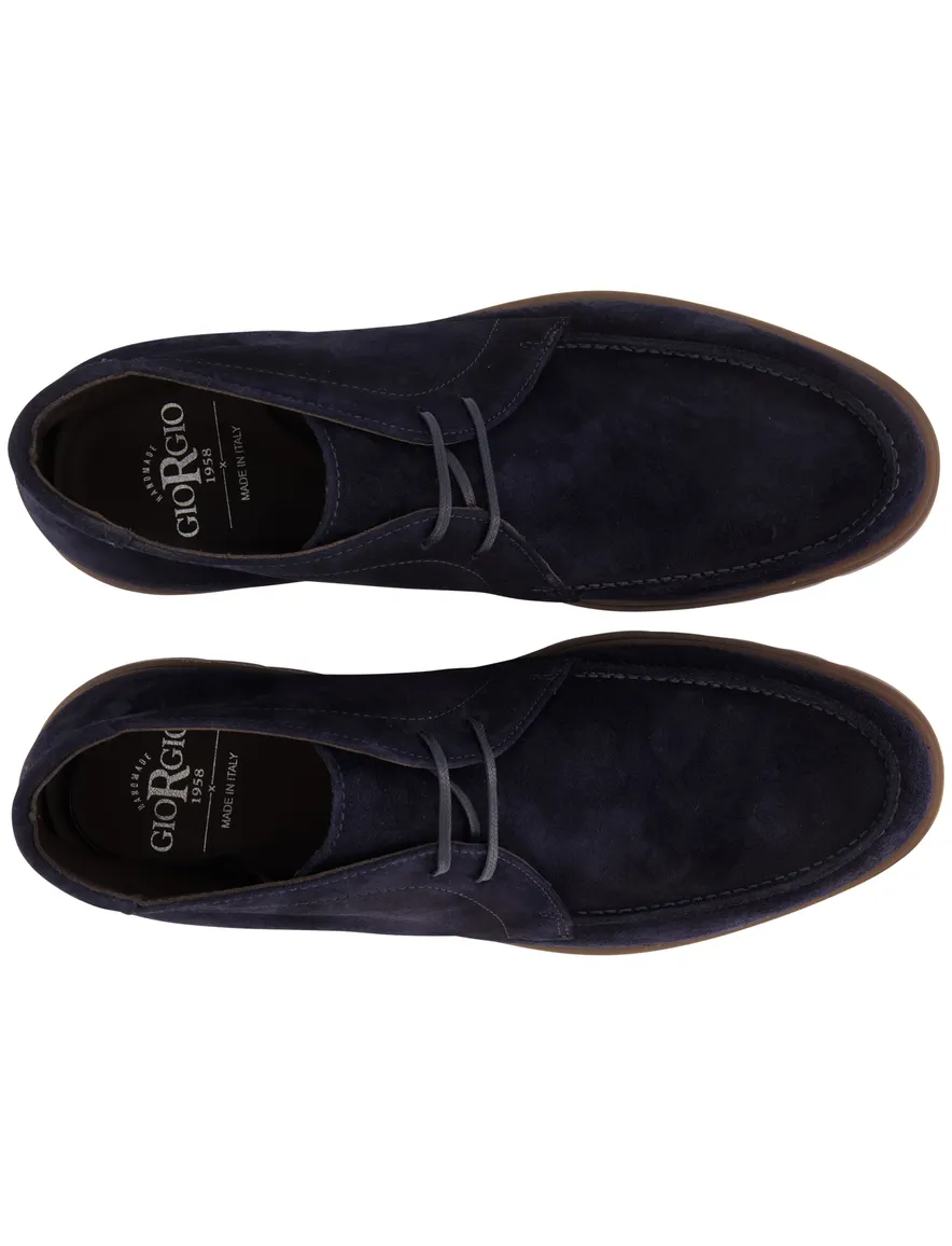 Giorgio schoenen donkerblauw suede