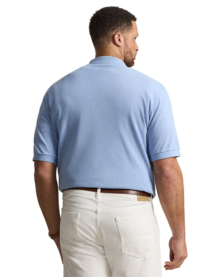 Poloshirt Polo Ralph Lauren Big & Tall lichtblauw pique