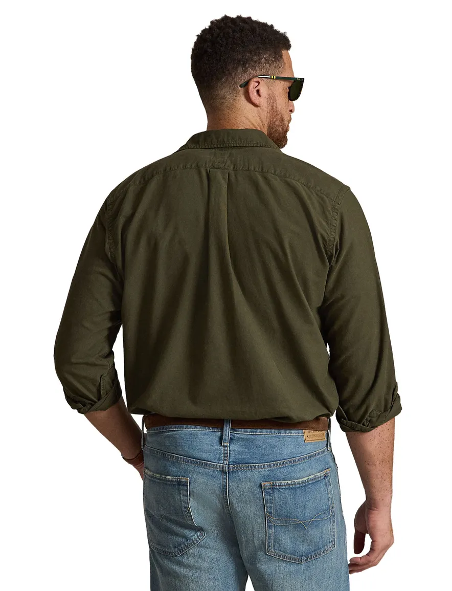 Overhemd Polo Ralph Lauren khaki olijfgroen