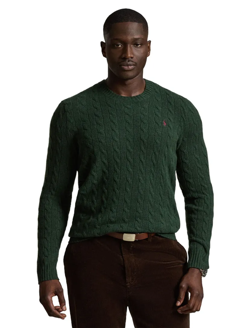 Polo Ralph Lauren Big & Tall groene trui ronde hals