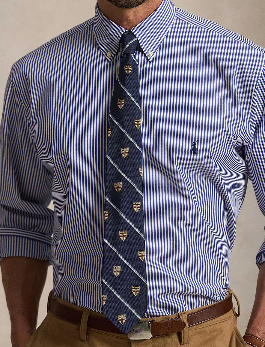 Polo Ralph Lauren Big & Tall gestreept overhemd blauw