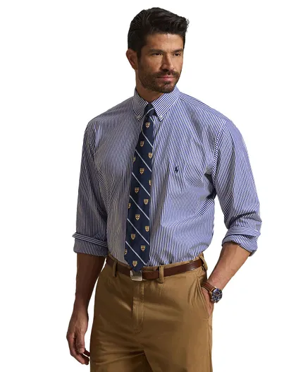 Polo Ralph Lauren Polo Ralph Lauren Big & Tall gestreept overhemd blauw