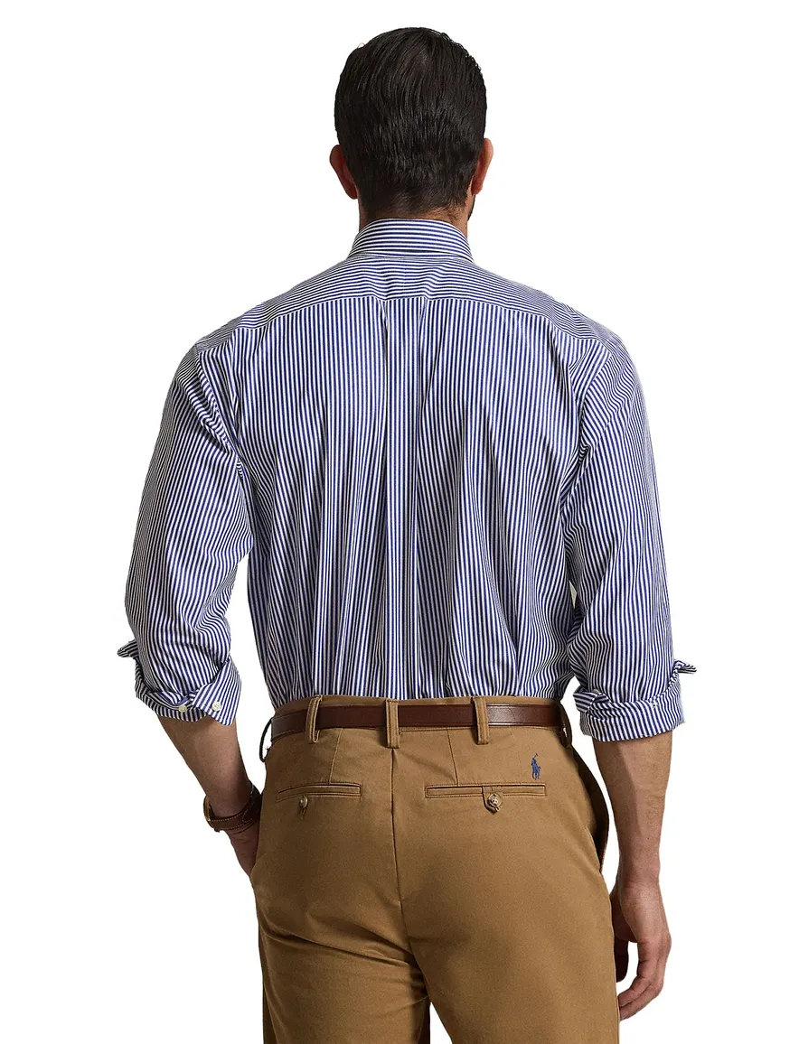 Polo Ralph Lauren Big & Tall gestreept overhemd blauw