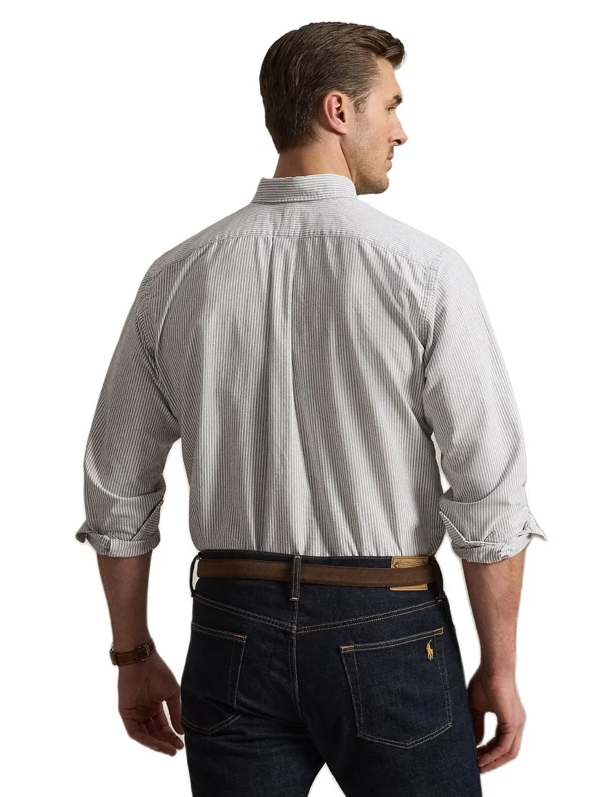 Polo Ralph Lauren Big & Tall Overhemd Wit Gestreept