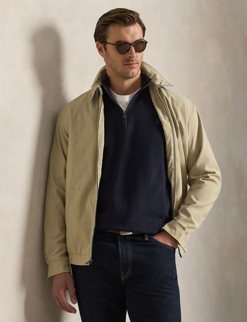 Polo Ralph Lauren Big & Tall half zip donkerblauw