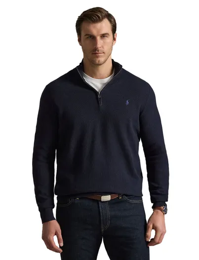 Polo Ralph Lauren Polo Ralph Lauren Big & Tall half zip donkerblauw