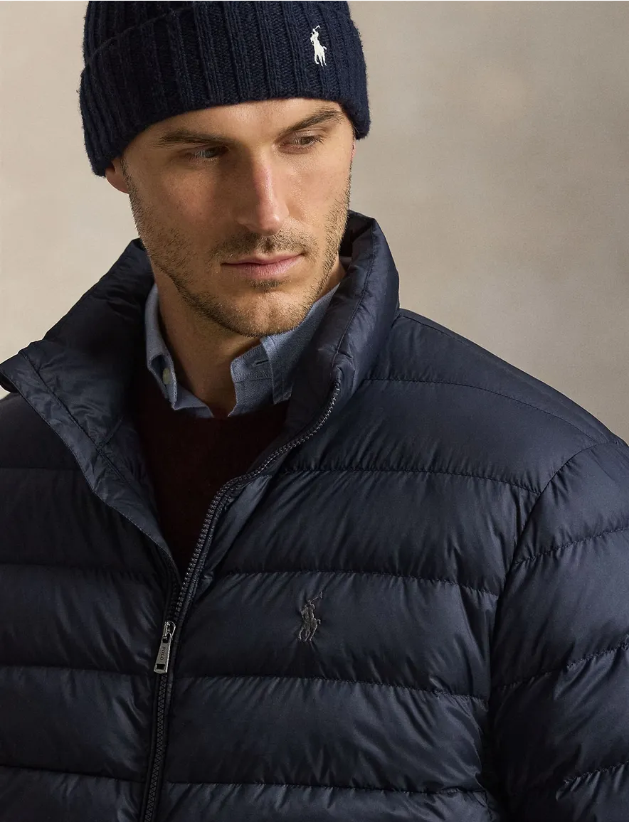 Polo Ralph Lauren Big & Tall gewatteerde jas donkerblauw