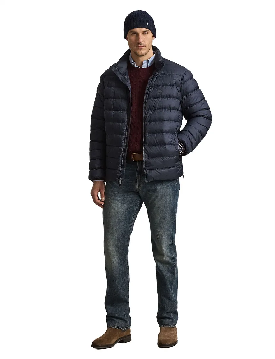 Polo Ralph Lauren Big & Tall gewatteerde jas donkerblauw