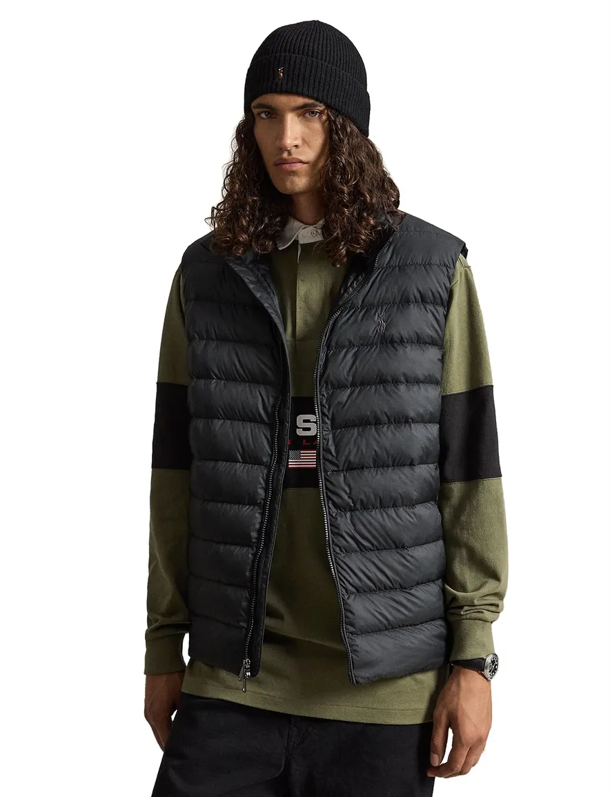 Polo Ralph Lauren Big & Tall puffer bodywarmer zwart
