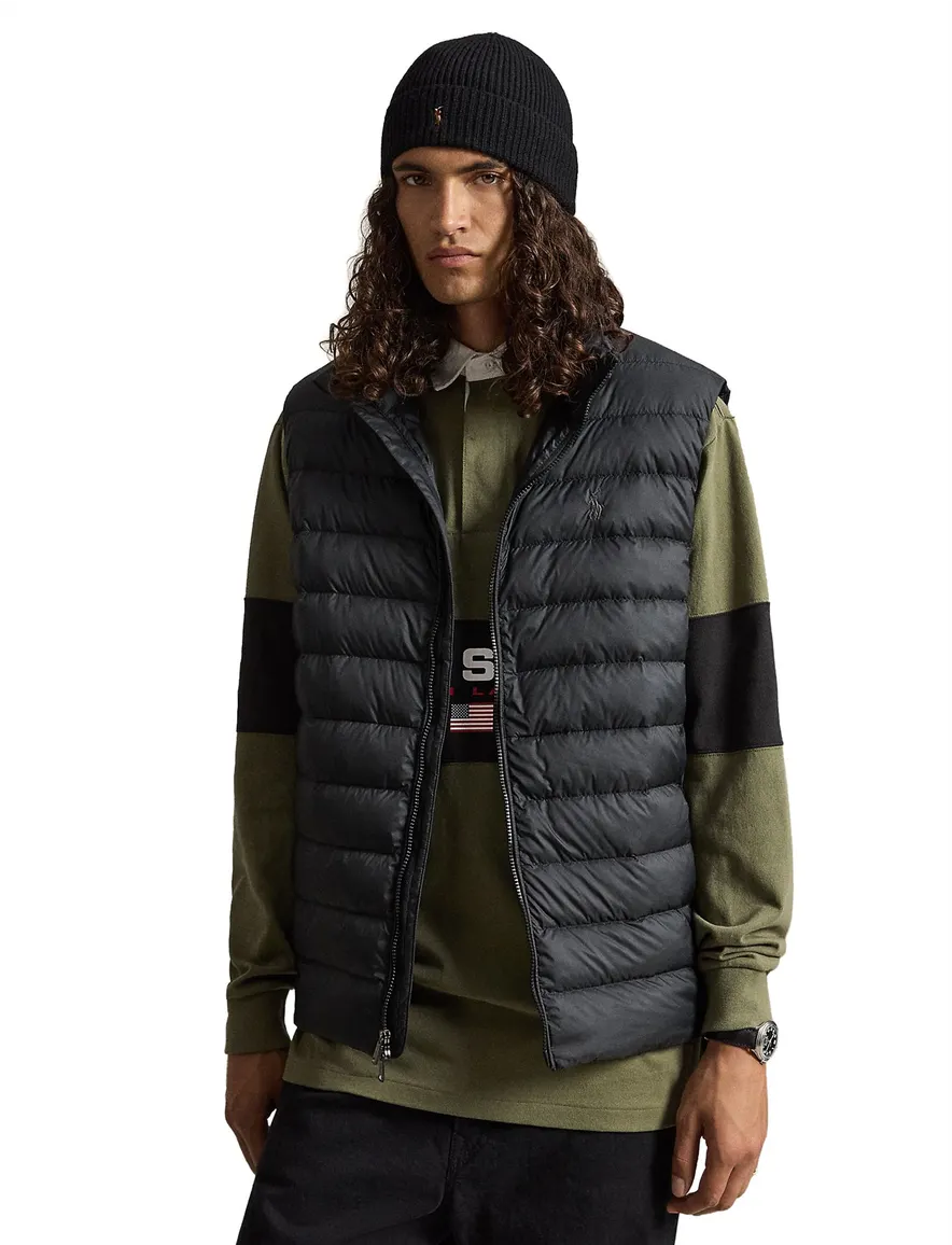 Polo Ralph Lauren Big & Tall puffer bodywarmer zwart