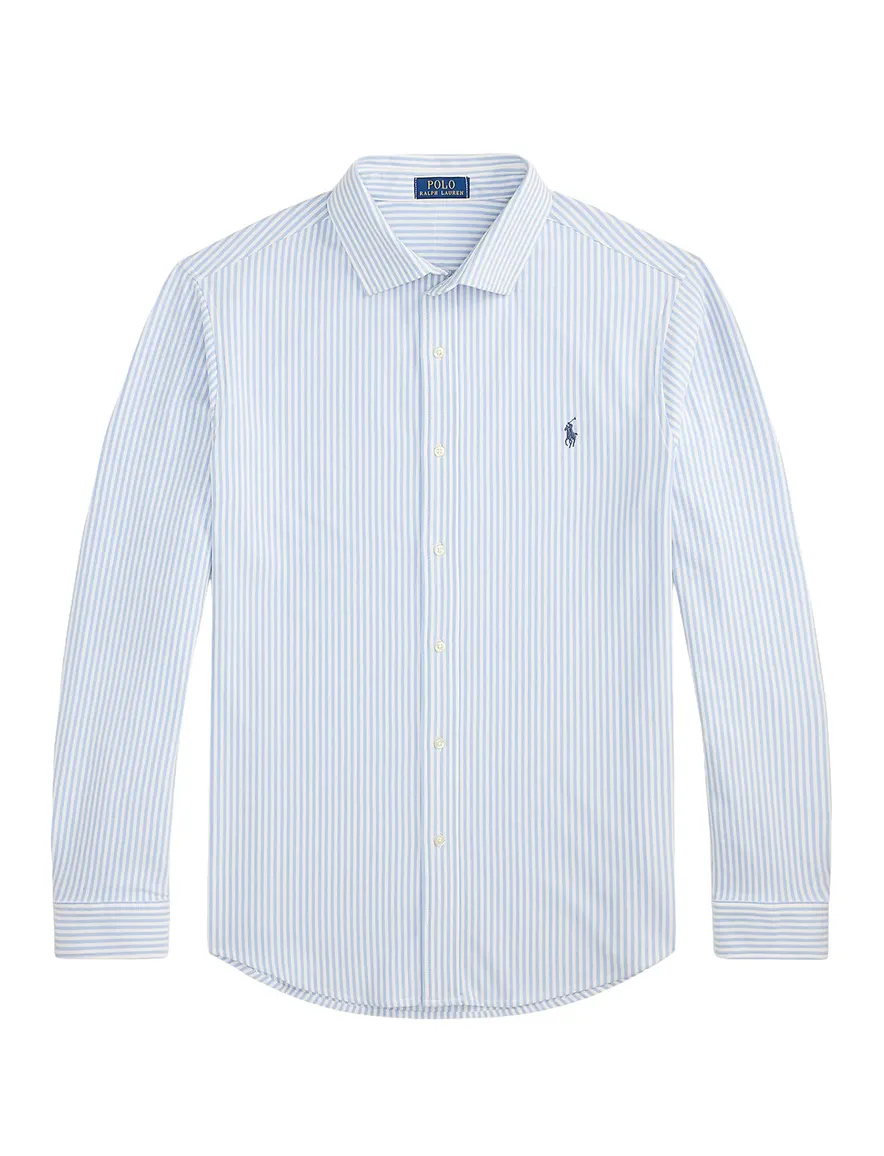 Polo Ralph Lauren Big & Tall overhemd lichtblauw gestreept