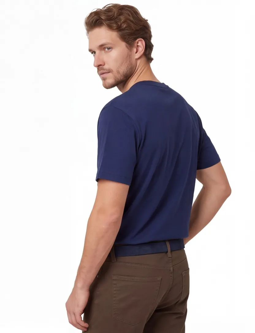 T-shirt Polo Ralph Lauren Big & Tall donkerblauw geprint