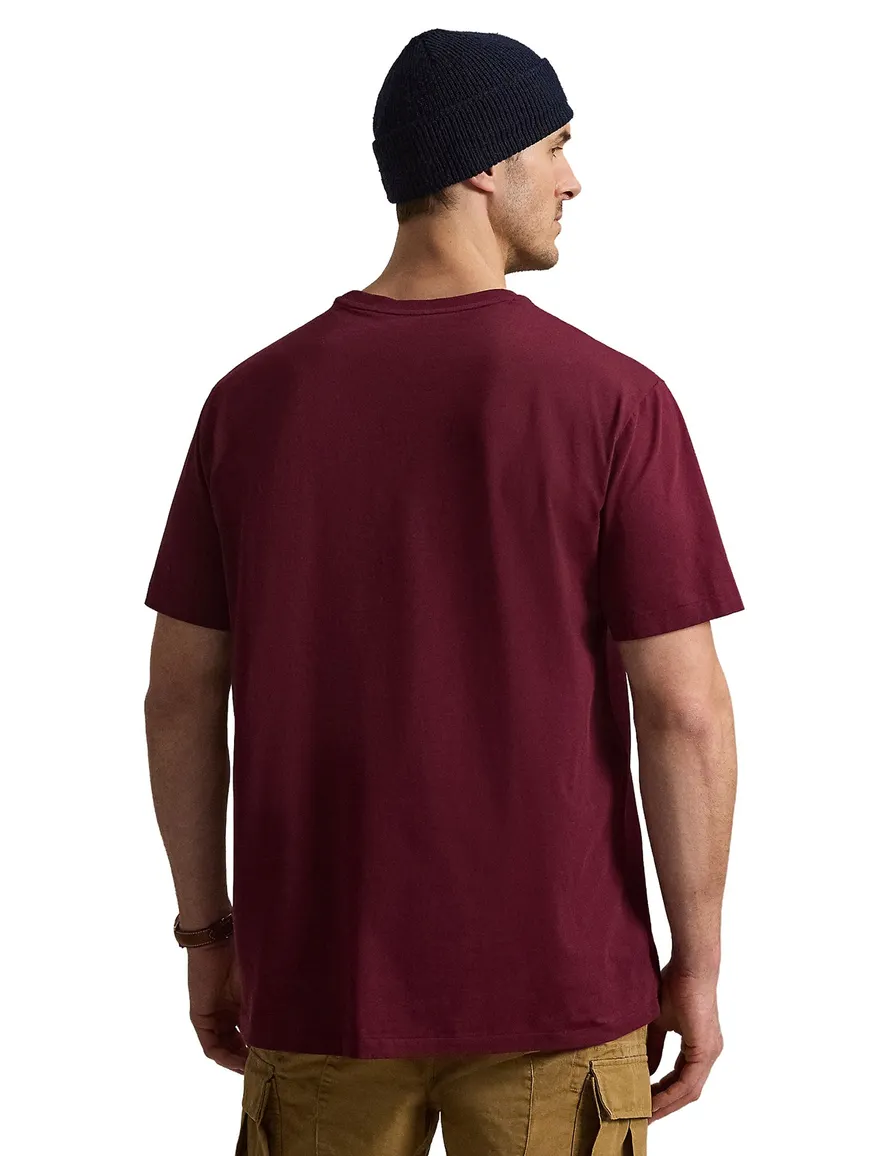 Polo Ralph Lauren Big & Tall T-shirt ronde hals bordeaux